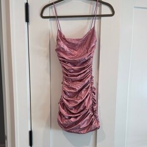 Oh Polly Shimmering Pink Dress